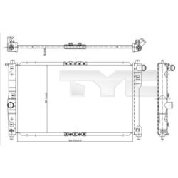 Chladič motora TYC 706-0016