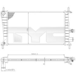 Chladič motora TYC 710-0026