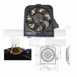 Ventilátor chladenia motora TYC 804-0002