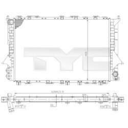 Chladič motora TYC 702-0028