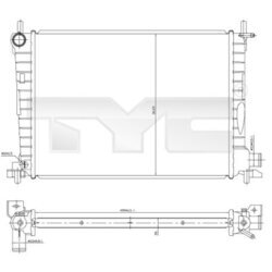 Chladič motora TYC 710-0027