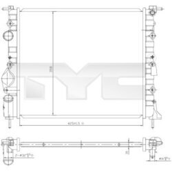 Chladič motora TYC 728-0052
