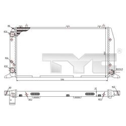 Chladič motora TYC 702-0035