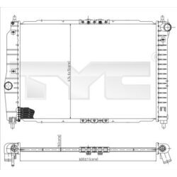 Chladič motora TYC 706-0022-R