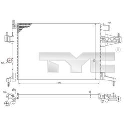 Chladič motora TYC 725-0033