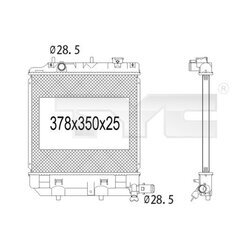 Chladič motora TYC 720-1003