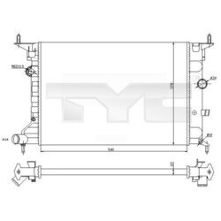 Chladič motora TYC 725-0026-R