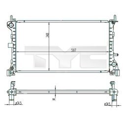Chladič motora TYC 710-0039