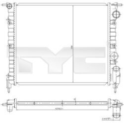 Chladič motora TYC 728-0031