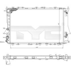 Chladič motora TYC 702-0026-R