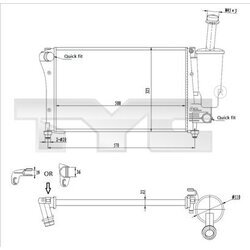 Chladič motora TYC 709-0019