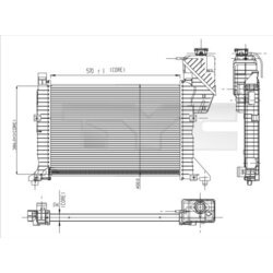 Chladič motora TYC 721-0003