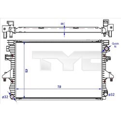 Chladič motora TYC 737-0060-R