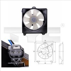 Ventilátor chladenia motora TYC 836-0007