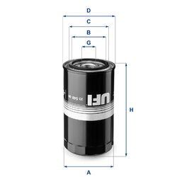 Olejový filter UFI 23.548.00