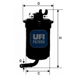 Palivový filter UFI 31.695.00