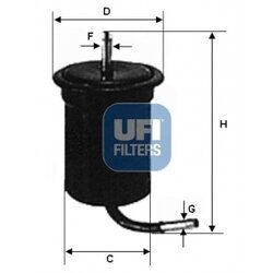 Palivový filter UFI 31.761.00