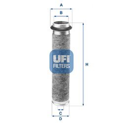 Vzduchový filter UFI 27.166.00