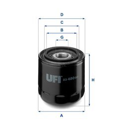Olejový filter UFI 23.480.00