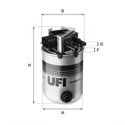 Palivový filter UFI 24.095.00