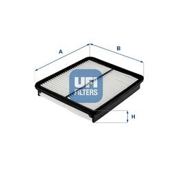 Vzduchový filter UFI 30.723.00