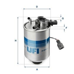 Palivový filter UFI 24.018.01