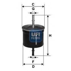 Palivový filter UFI 31.624.00