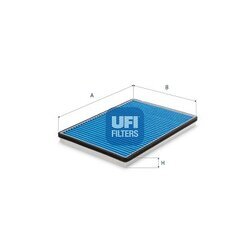 Filter vnútorného priestoru UFI 34.224.00