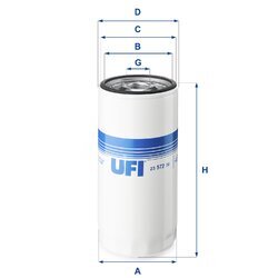 Olejový filter UFI 23.572.00