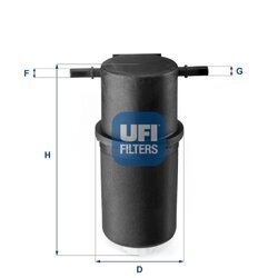 Palivový filter UFI 24.144.00