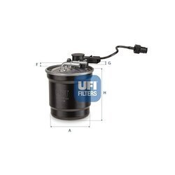 Palivový filter UFI 24.530.00