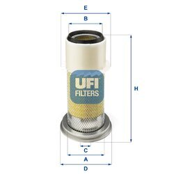 Vzduchový filter UFI 27.C50.00