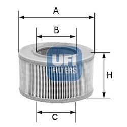 Vzduchový filter UFI 30.987.01