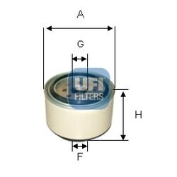 Palivový filter UFI 24.338.00