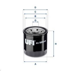 Olejový filter UFI 23.585.00