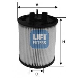 Palivový filter UFI 26.023.00