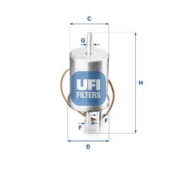 Palivový filter UFI 31.853.00