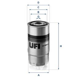 Palivový filter UFI 24.009.00