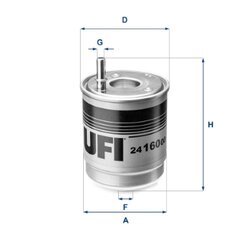 Palivový filter UFI 24.160.00