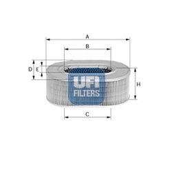 Vzduchový filter UFI 27.589.00