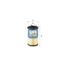 Filter pracovnej hydrauliky UFI 83.031.00