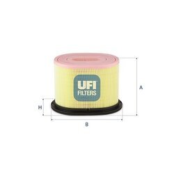 Vzduchový filter UFI 27.G95.00