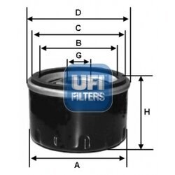 Olejový filter UFI 23.496.00