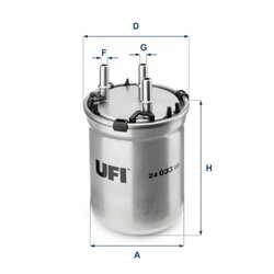 Palivový filter UFI 24.033.00