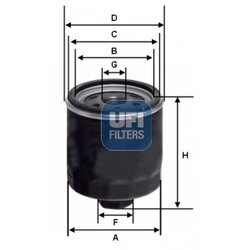 Palivový filter UFI 24.154.00