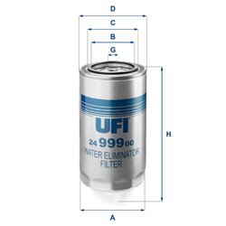 Palivový filter UFI 24.999.00