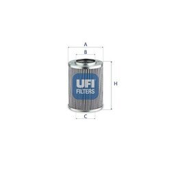 Filter pracovnej hydrauliky UFI 25.678.00