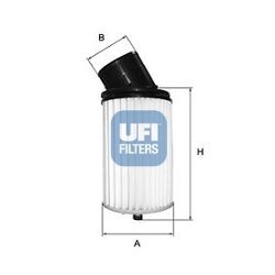 Vzduchový filter UFI 27.523.00