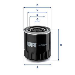 Palivový filter UFI 24.520.00