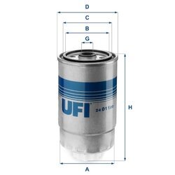 Palivový filter UFI 24.011.00